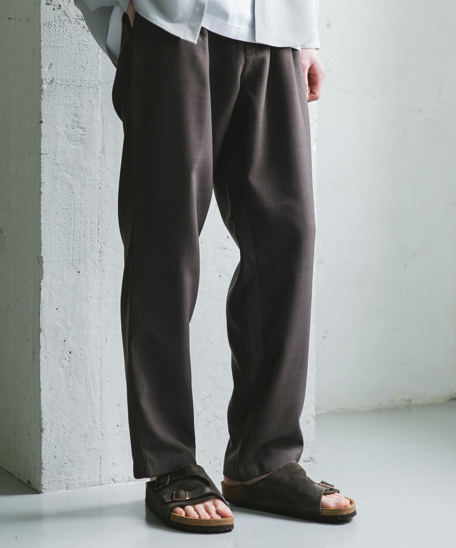 URBAN RESEARCH DOORS「『イージーケア/速乾』リネンライクイージートラウザー」|その他|