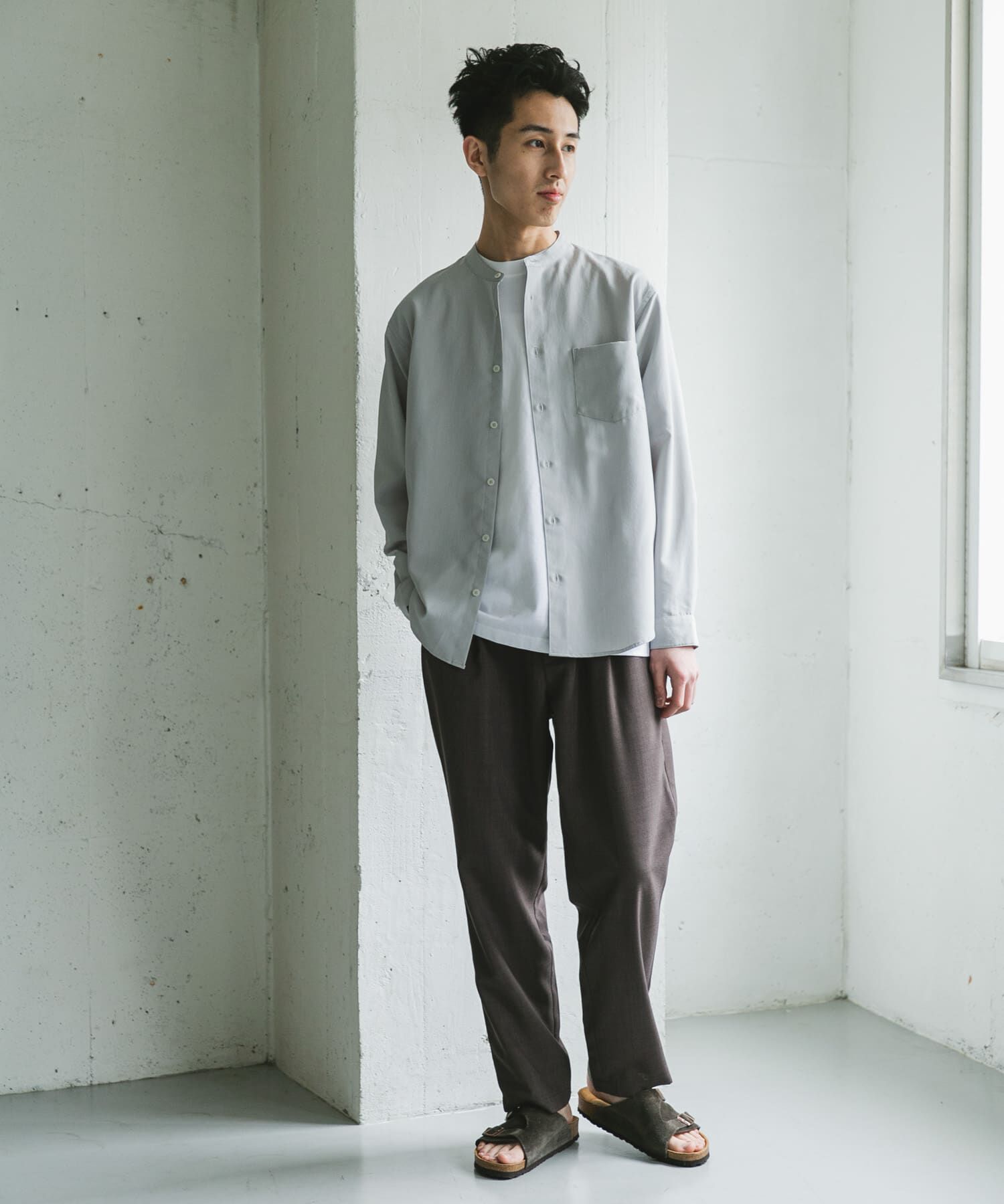 URBAN RESEARCH DOORS「『イージーケア/速乾』リネンライクイージートラウザー」|その他|