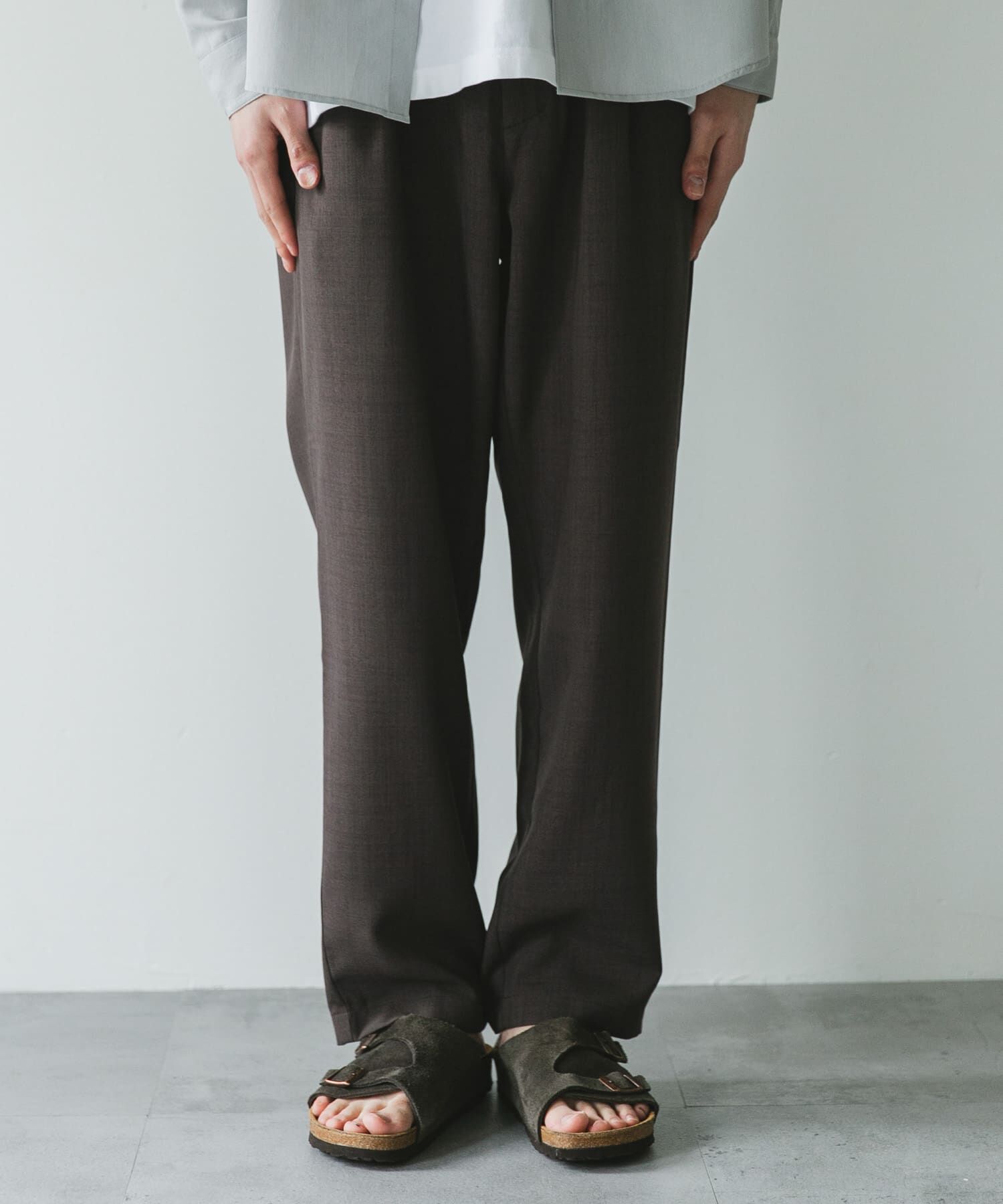 URBAN RESEARCH DOORS「『イージーケア/速乾』リネンライクイージートラウザー」|その他|