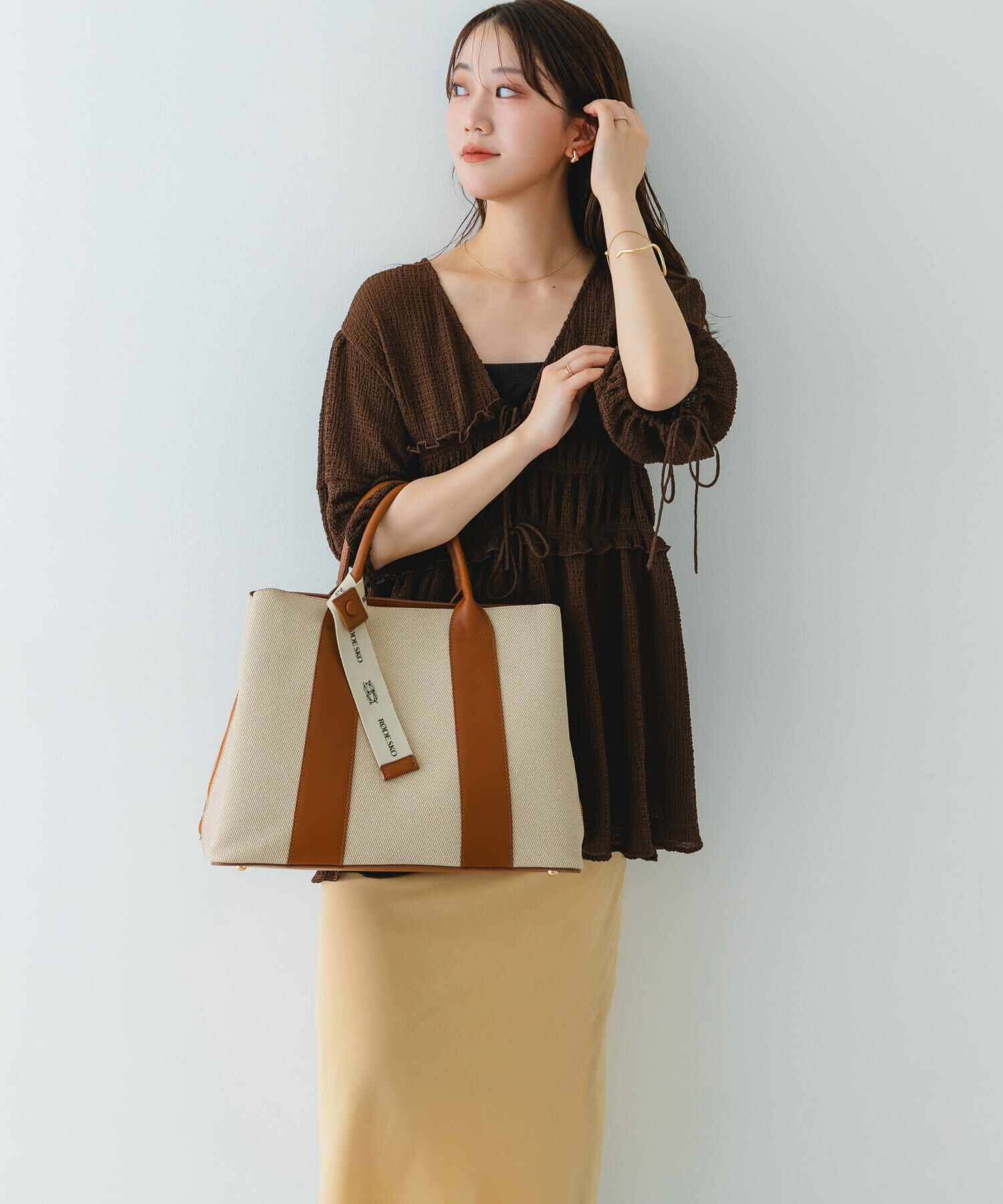 RODE SKO「ロゴリボン付A4トートバッグ」|トートバッグ|