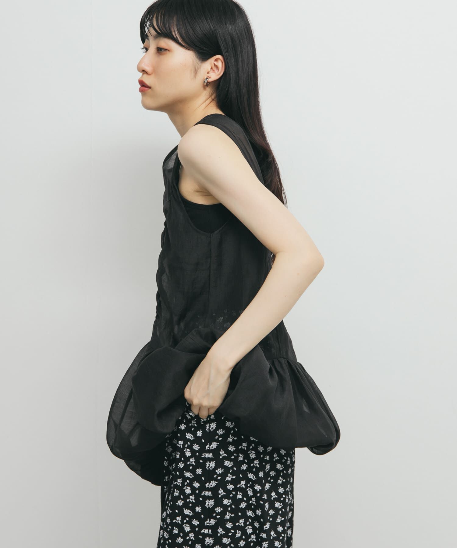  「ドロストバルーンスリーブレストップス」|チュニック|