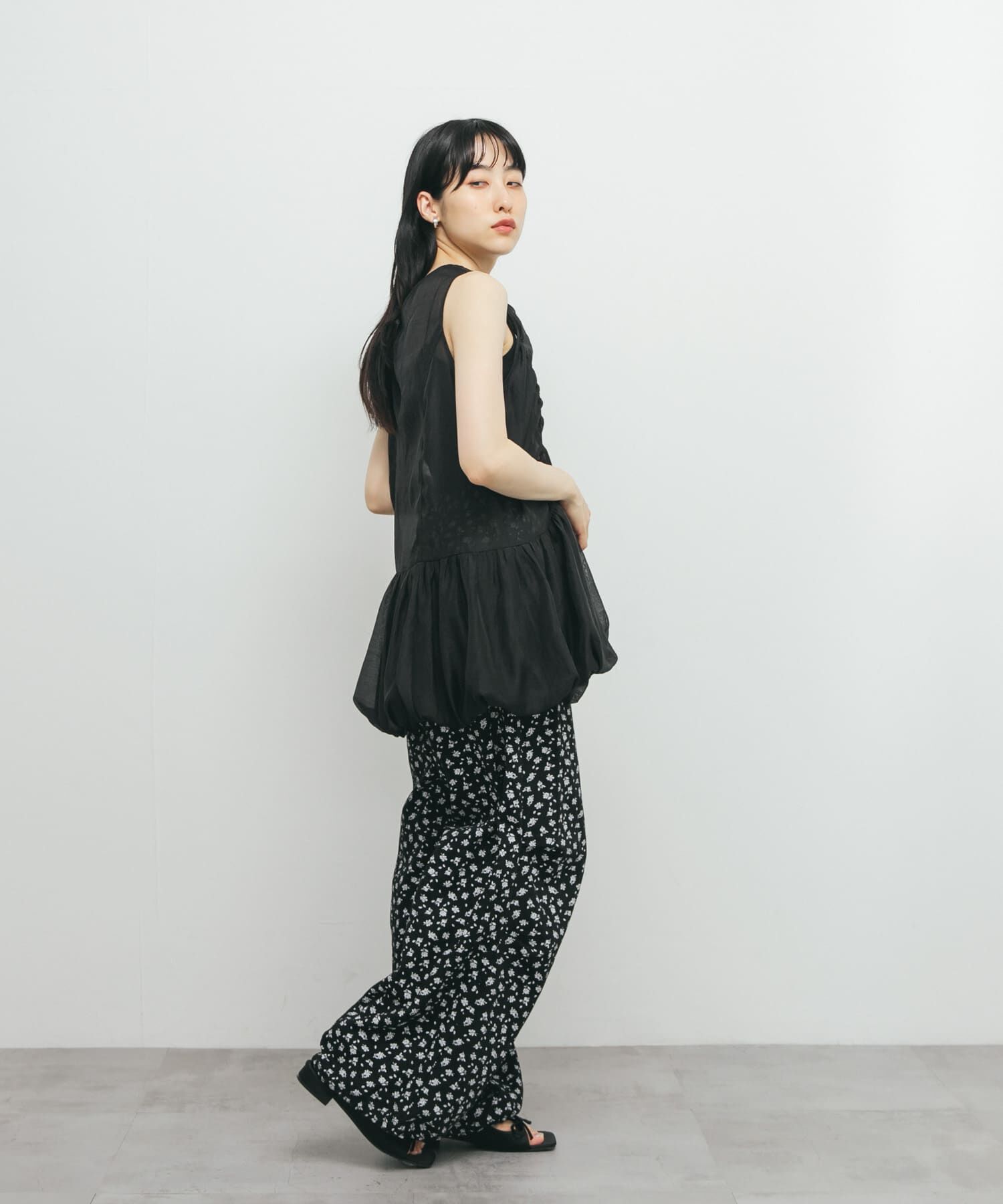  「ドロストバルーンスリーブレストップス」|チュニック|