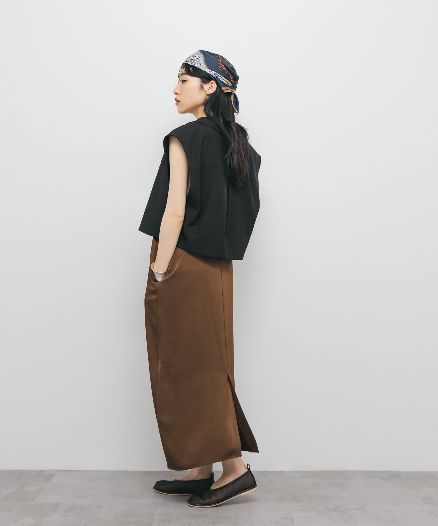  「サテンキャミワンピース」|ワンピース|