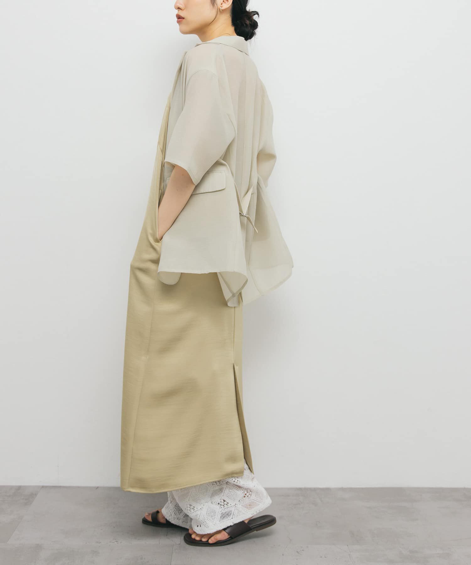  「サテンキャミワンピース」|ワンピース|