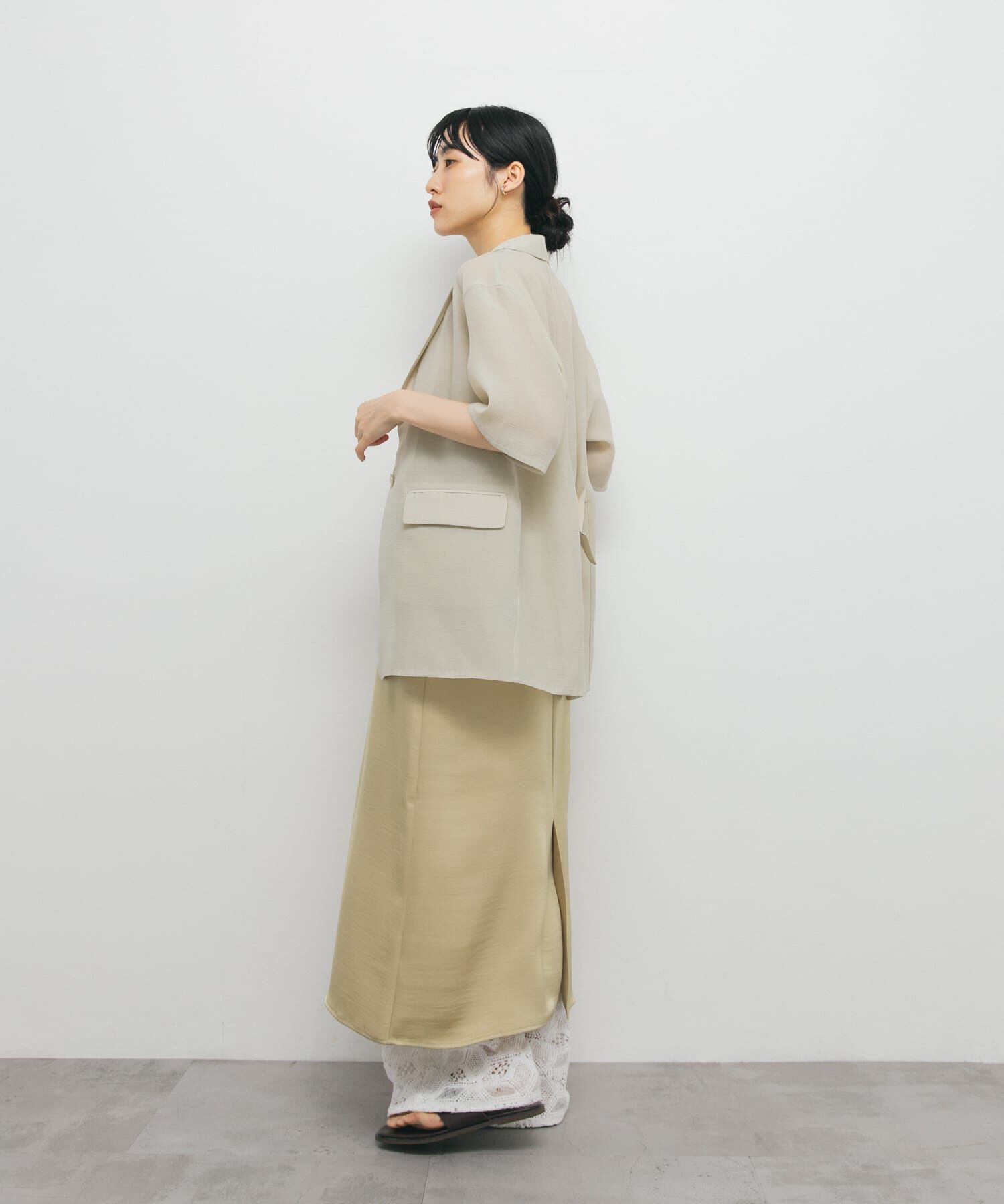  「サテンキャミワンピース」|ワンピース|