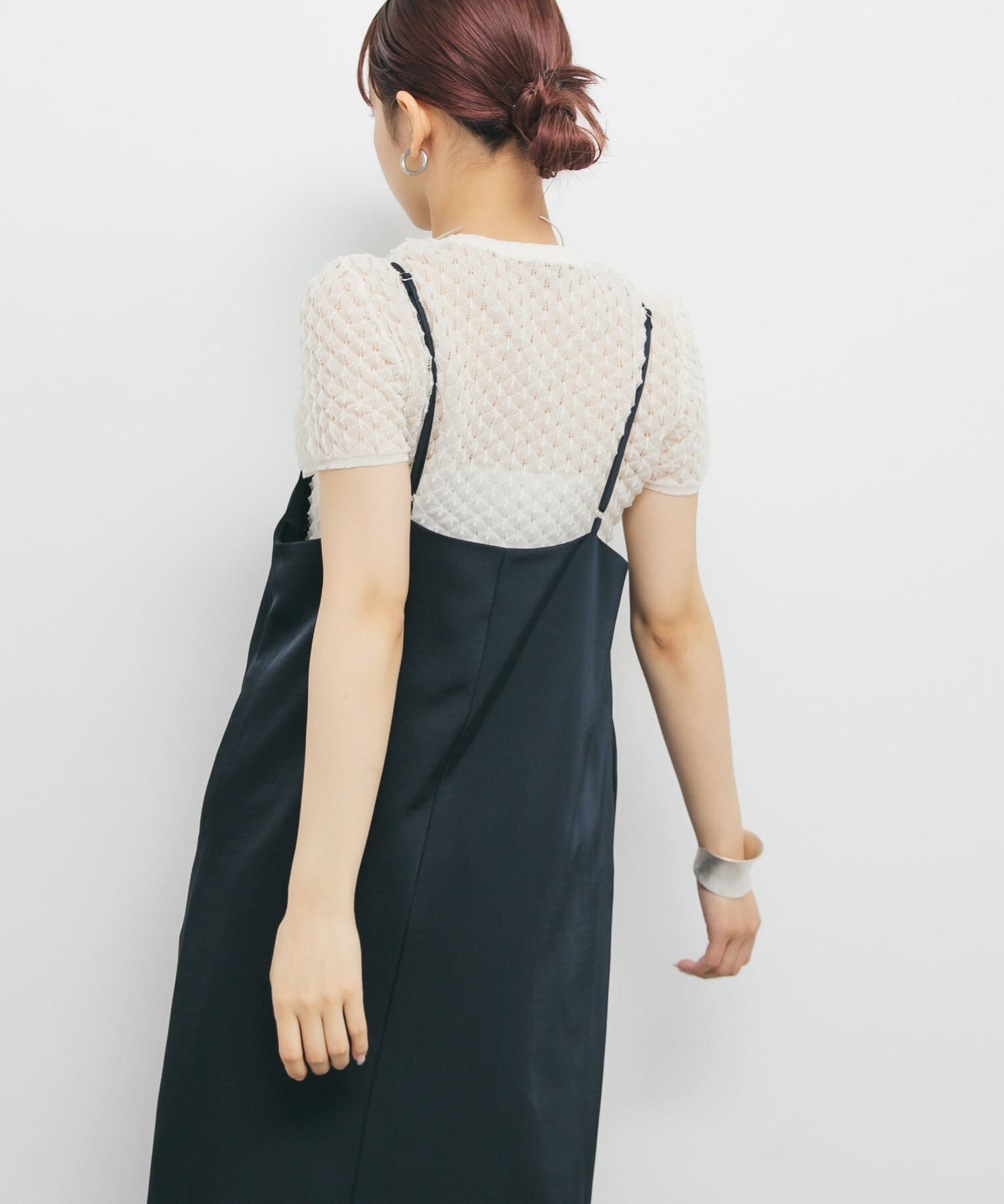  「サテンキャミワンピース」|ワンピース|