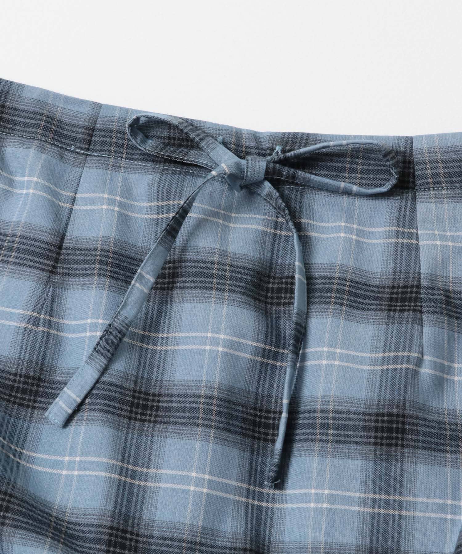  「サイドデザインチェックスカート」|スカート|