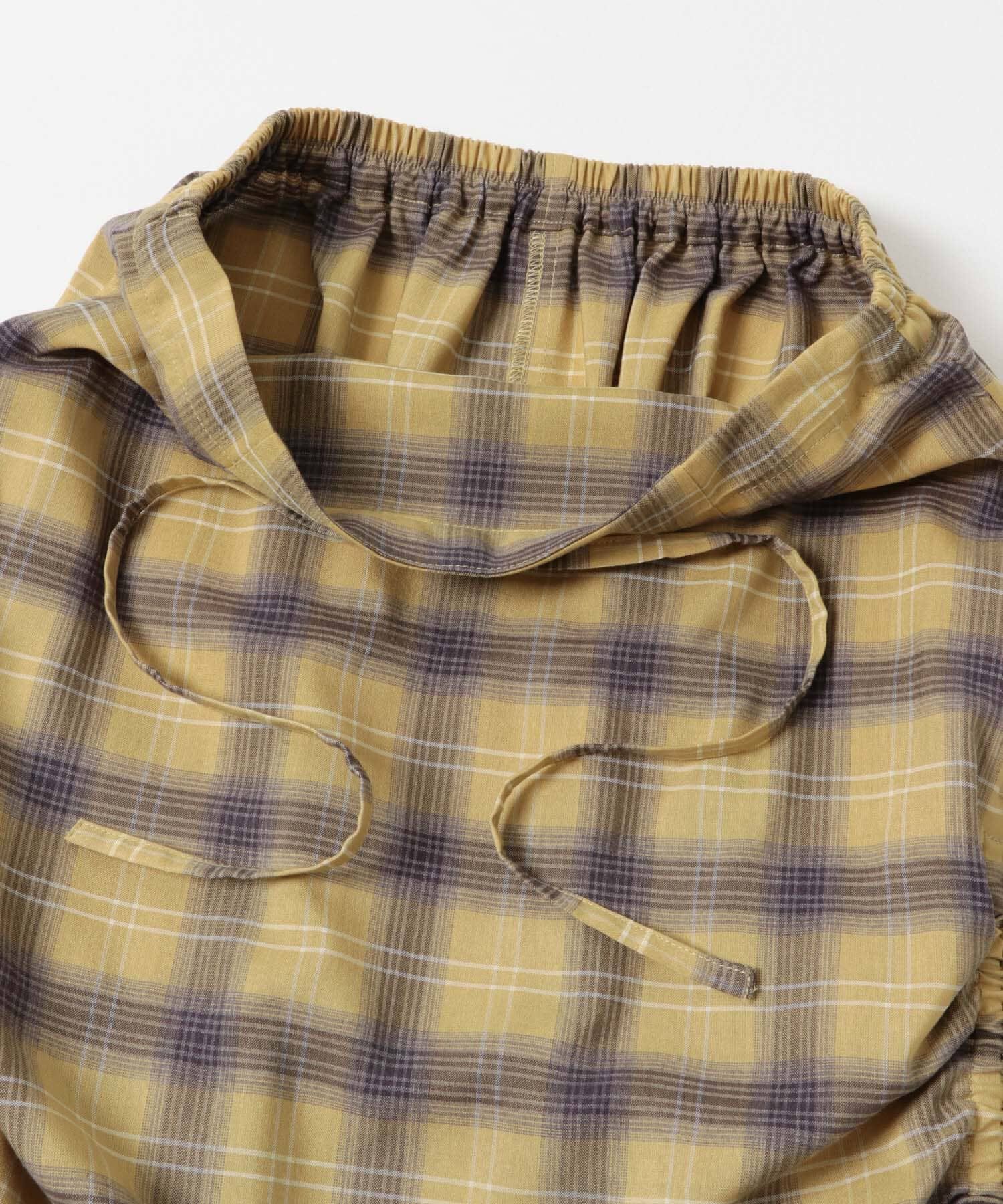  「サイドデザインチェックスカート」|スカート|