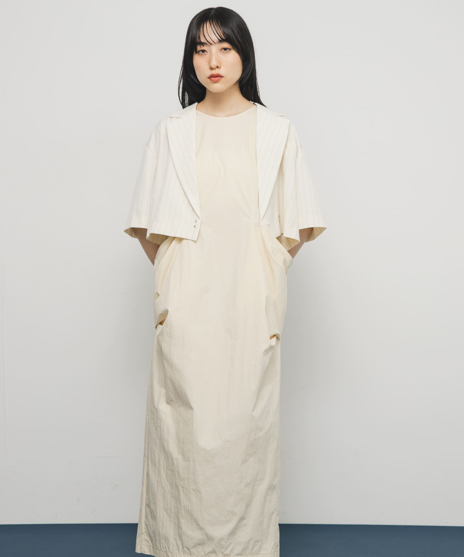  「ポケットディティールコクーンワンピース」|ワンピース|