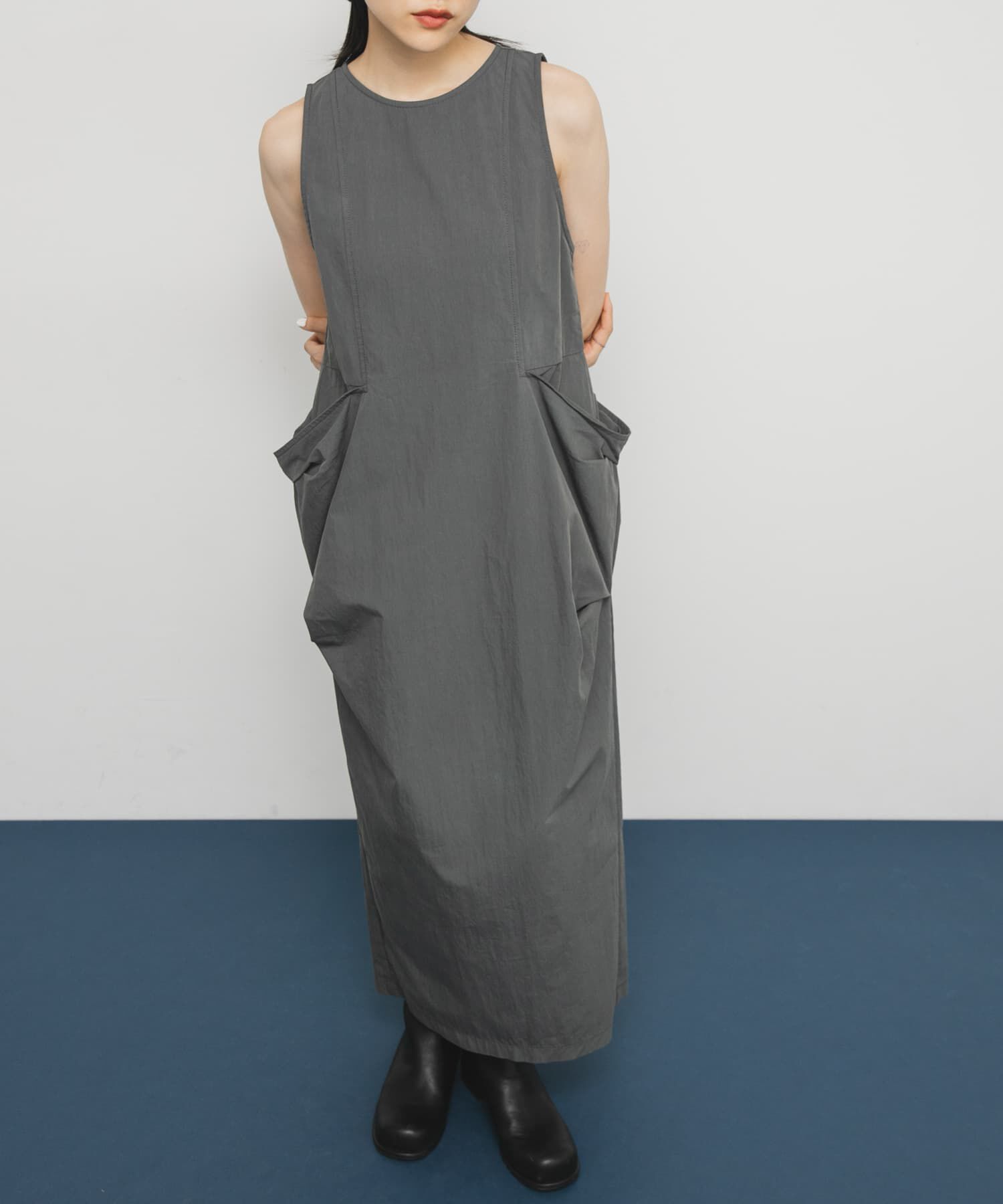  「ポケットディティールコクーンワンピース」|ワンピース|