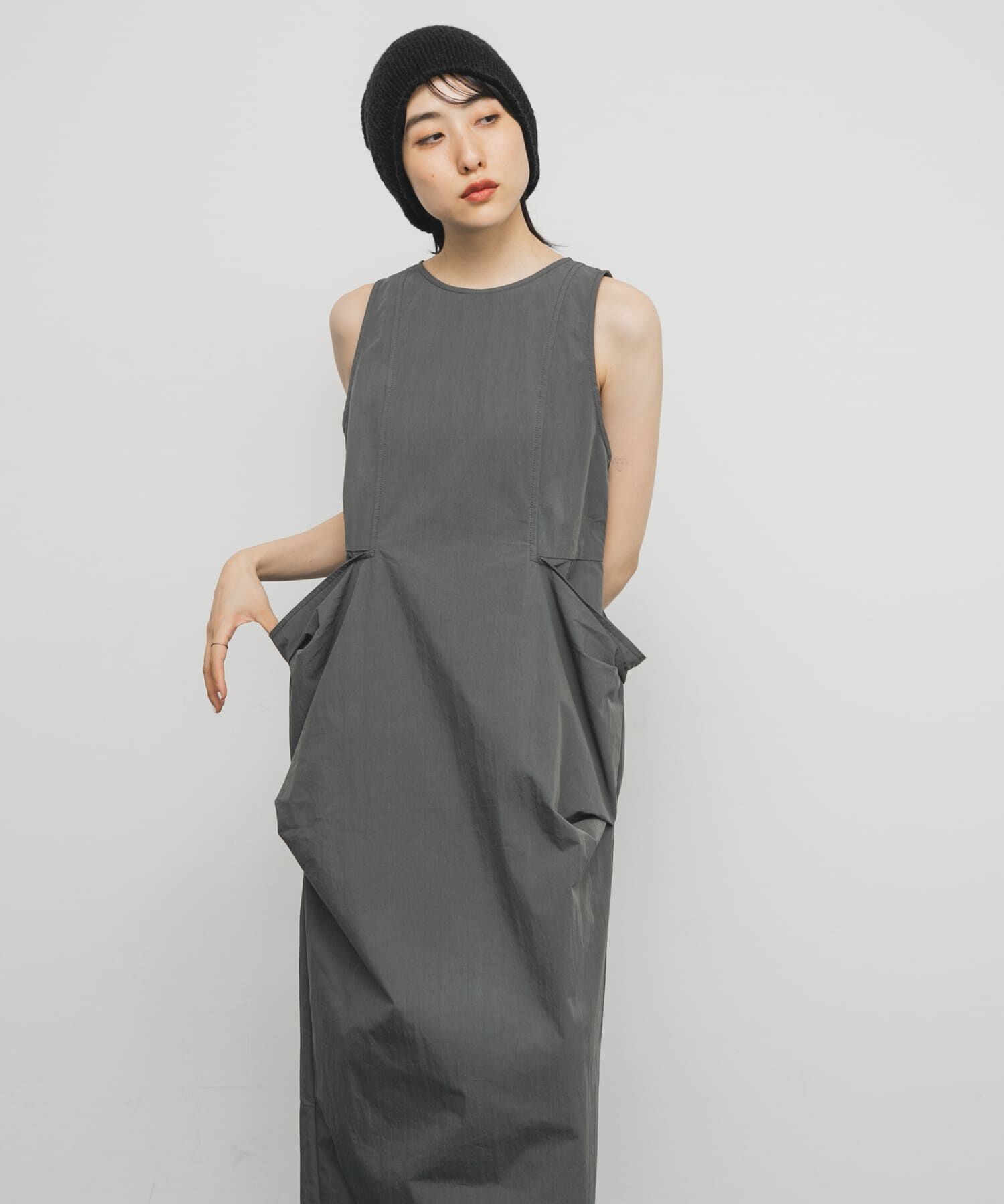  「ポケットディティールコクーンワンピース」|ワンピース|