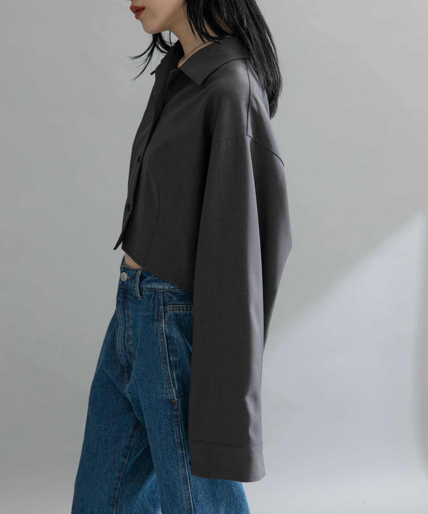  「『WEB限定』オープンカラーシャツ」|シャツ・ブラウス|