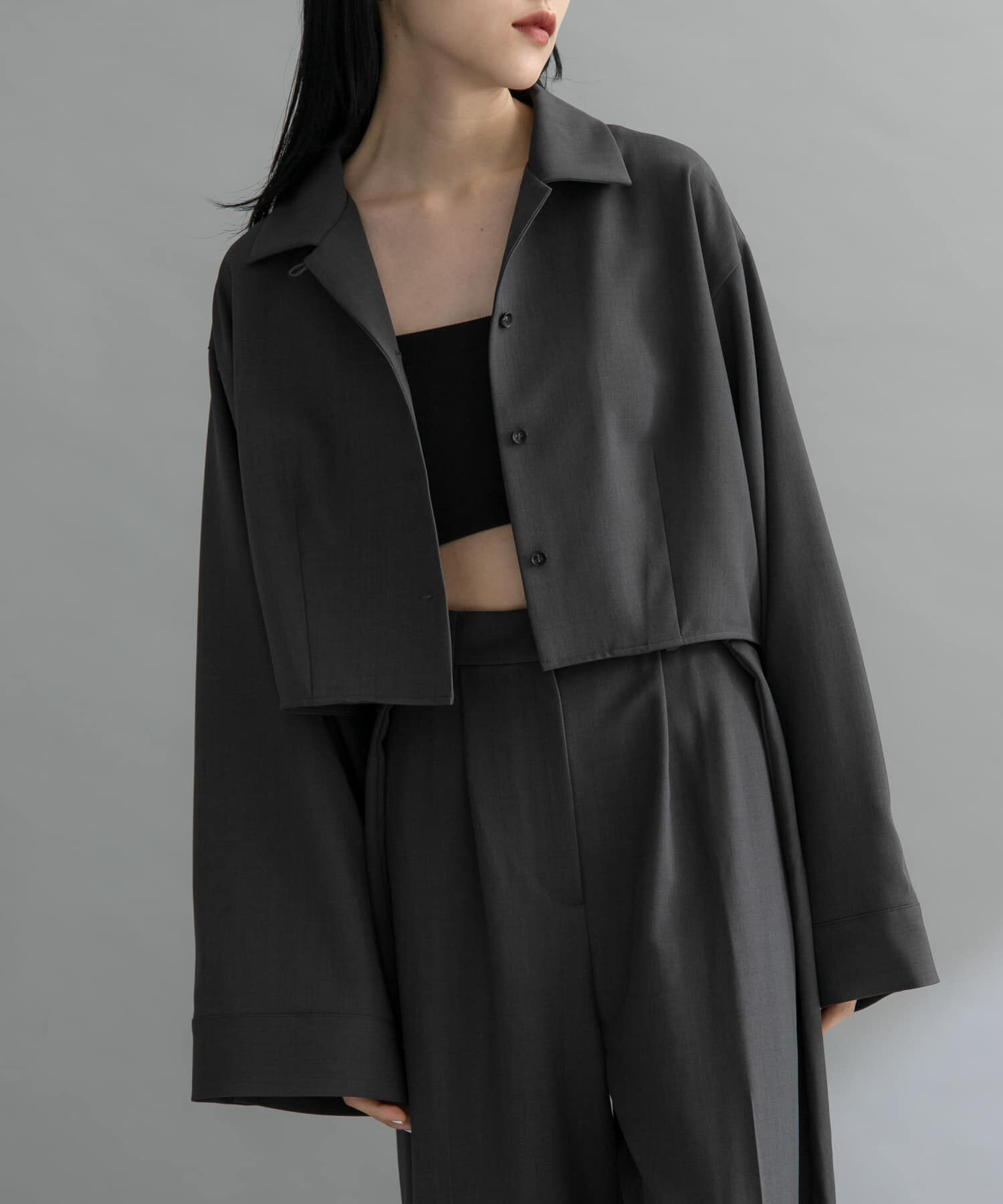  「『WEB限定』オープンカラーシャツ」|シャツ・ブラウス|