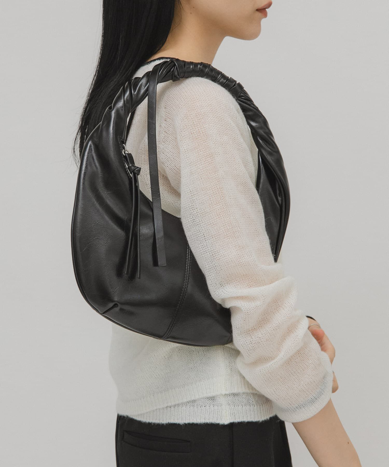  「ハンドルデザインサークルBAG」|ハンドバッグ|