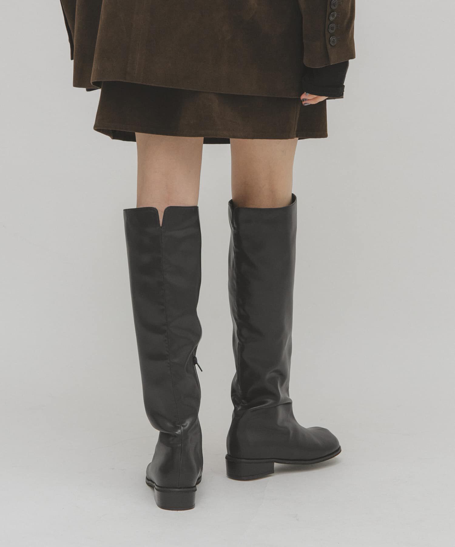  「プランプトゥロングブーツ」|ショートブーツ|