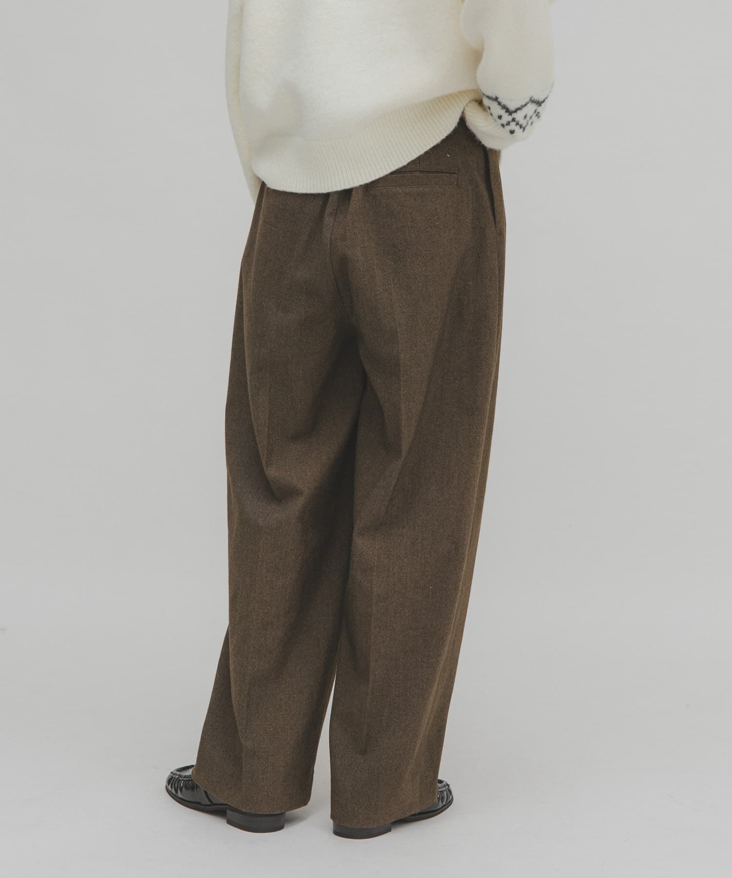  「ウールライクブラッジュドパンツ」|その他|