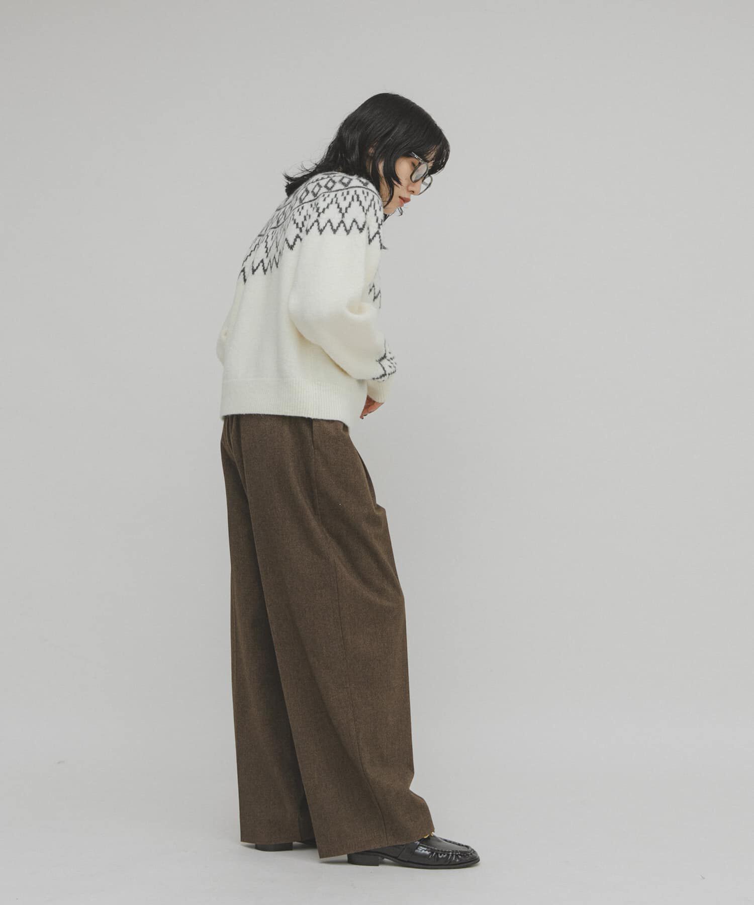  「ウールライクブラッジュドパンツ」|その他|