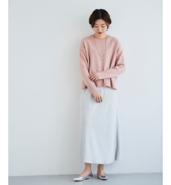 le.coeur blanc「サテンナロースカート」|スカート|