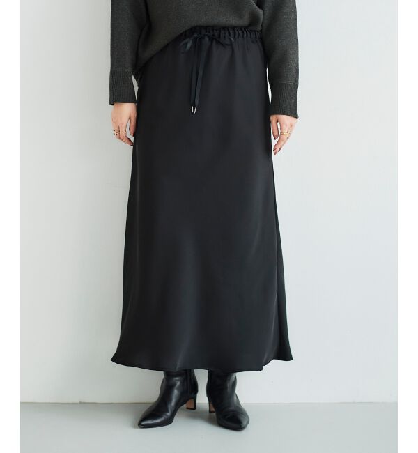 le.coeur blanc「サテンナロースカート」|スカート|