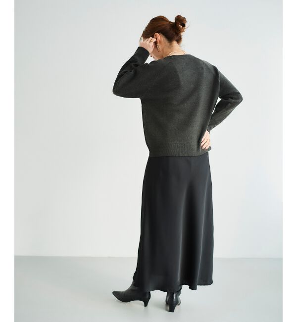 le.coeur blanc「サテンナロースカート」|スカート|