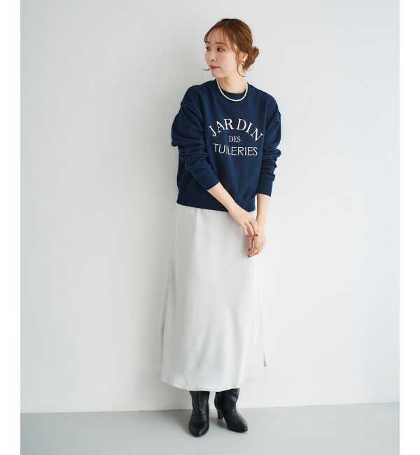 le.coeur blanc「サテンナロースカート」|スカート|