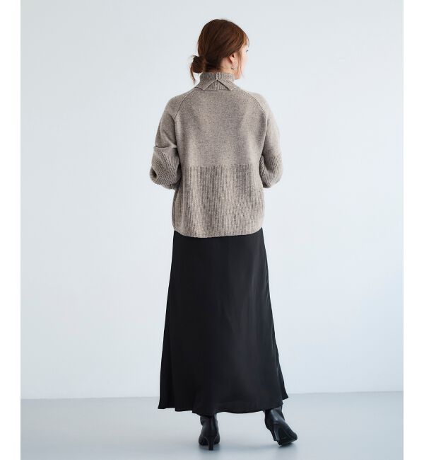 le.coeur blanc「サテンナロースカート」|スカート|