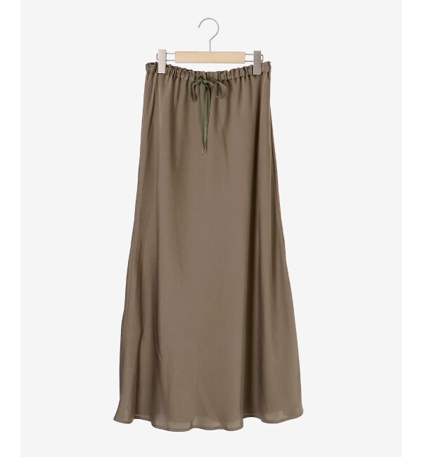 le.coeur blanc「サテンナロースカート」|スカート|