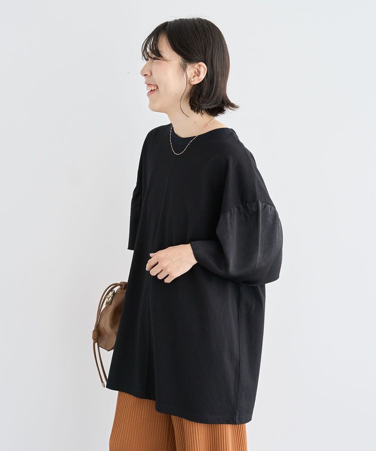 Green Parks「袖サテンドッキングチュニック」|チュニック|