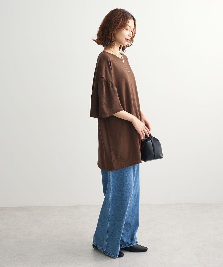 Green Parks「袖サテンドッキングチュニック」|チュニック|
