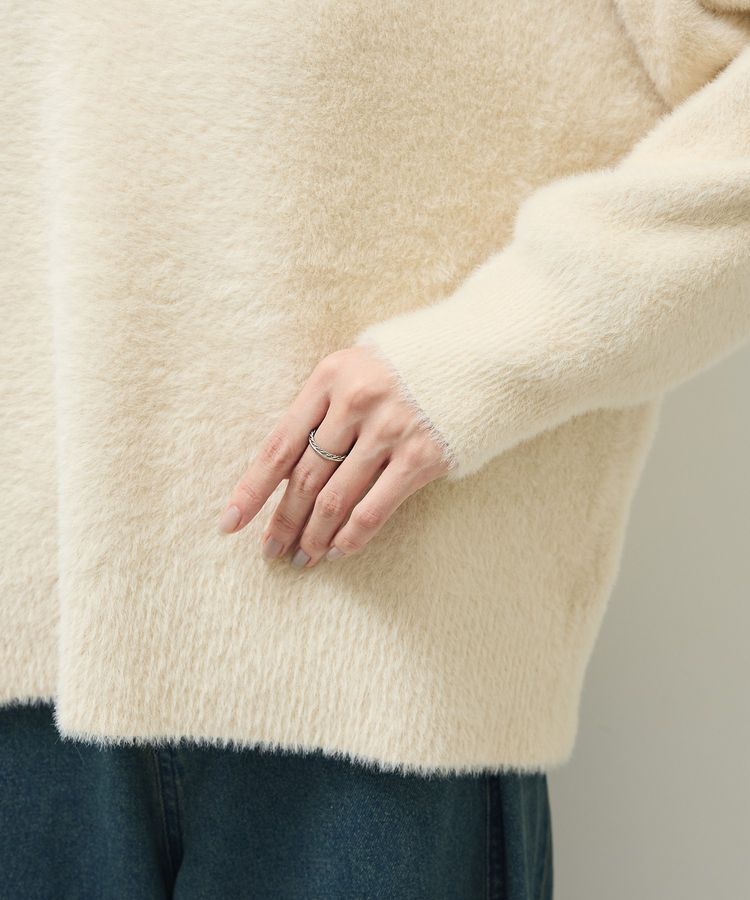 Green Parks「シャギークルーネックニットプルオーバー」|ニット・セーター|