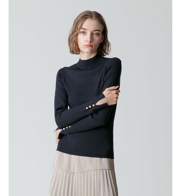 allureville「キリカエリブプルオーバー」|ニット・セーター|