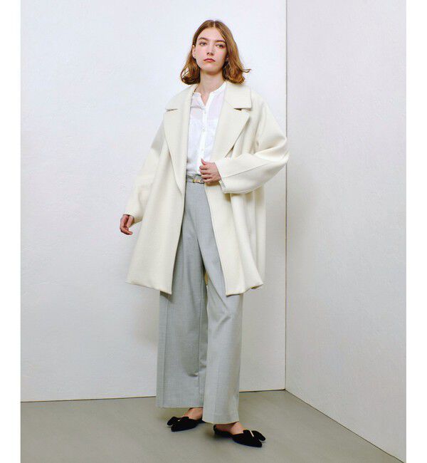 allureville「ポリエステル/Wストレッチタックパンツ」|チノ|