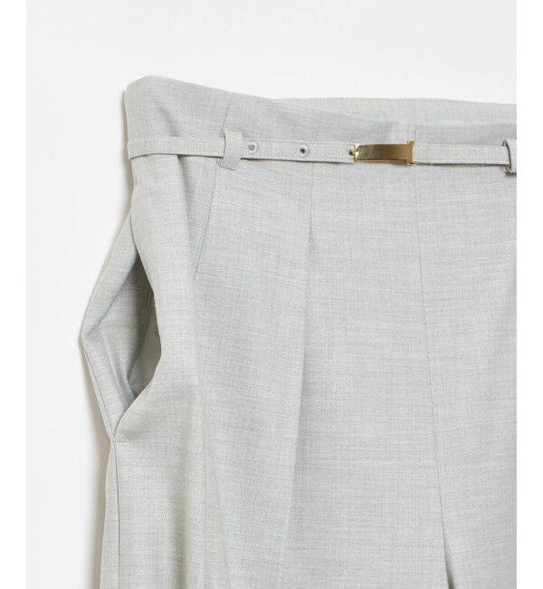 allureville「ポリエステル/Wストレッチタックパンツ」|チノ|