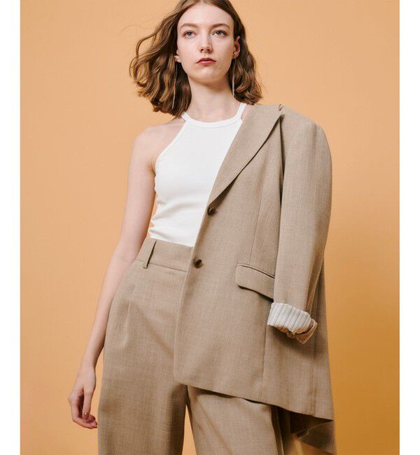 allureville「リネンライクテーラードジャケット」|テーラードジャケット|