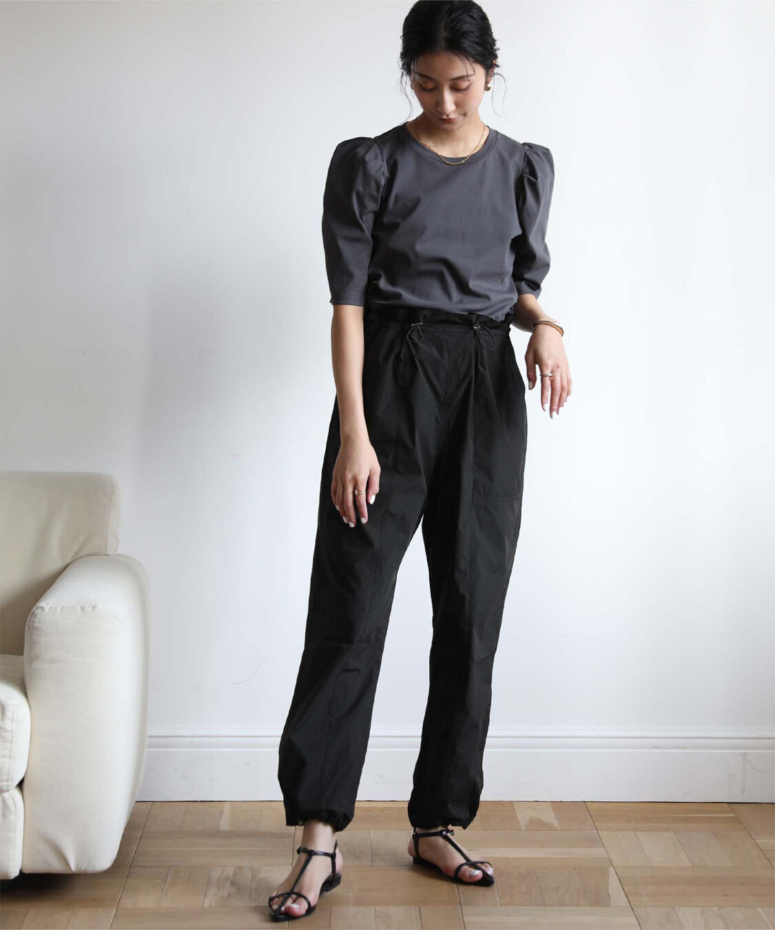 ur's「ドロストジョガーパンツ/ラッシュガード」|スラックス|