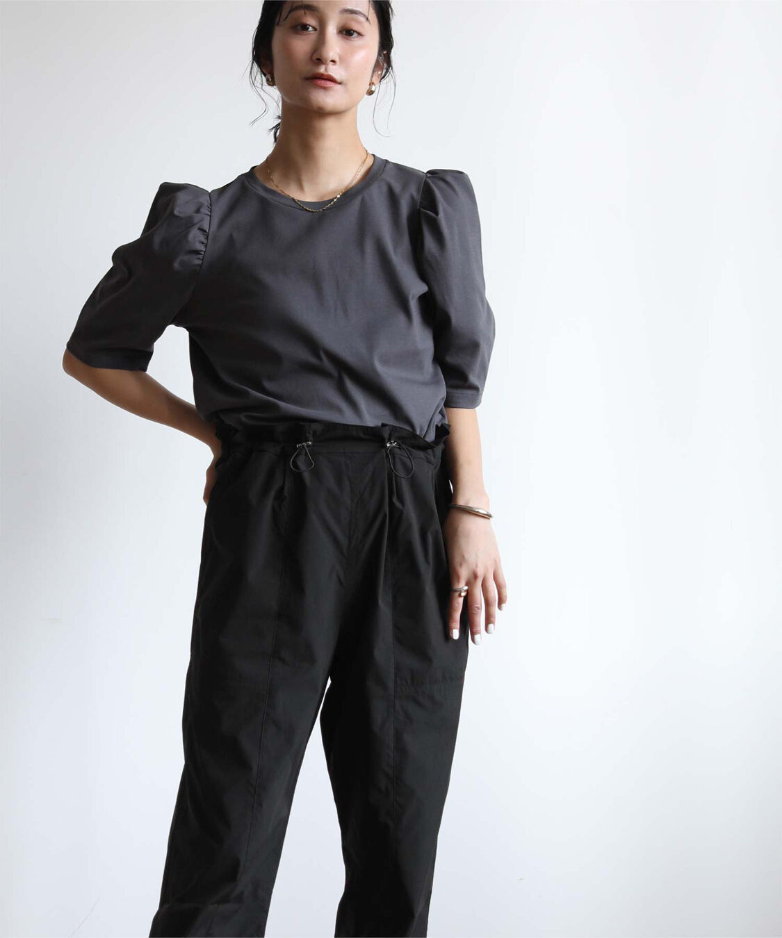 ur's「ドロストジョガーパンツ/ラッシュガード」|スラックス|