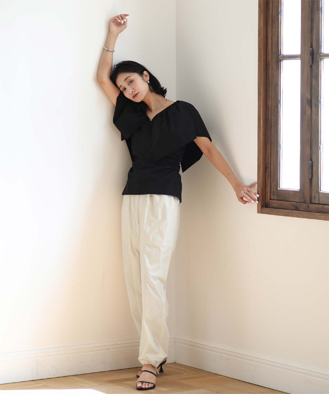 ur's「ドロストジョガーパンツ/ラッシュガード」|スラックス|