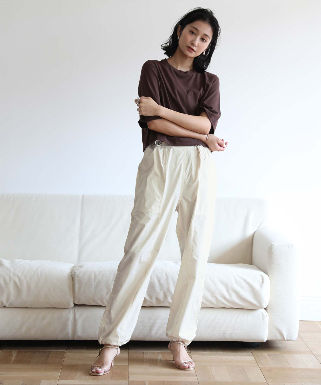 ur's「ドロストジョガーパンツ/ラッシュガード」|スラックス|