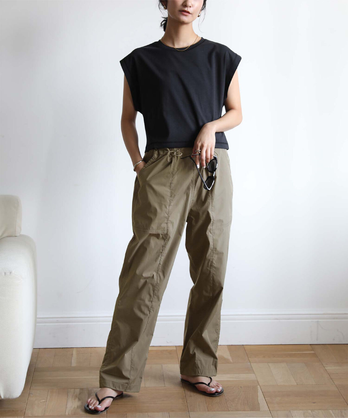 ur's「ドロストジョガーパンツ/ラッシュガード」|スラックス|