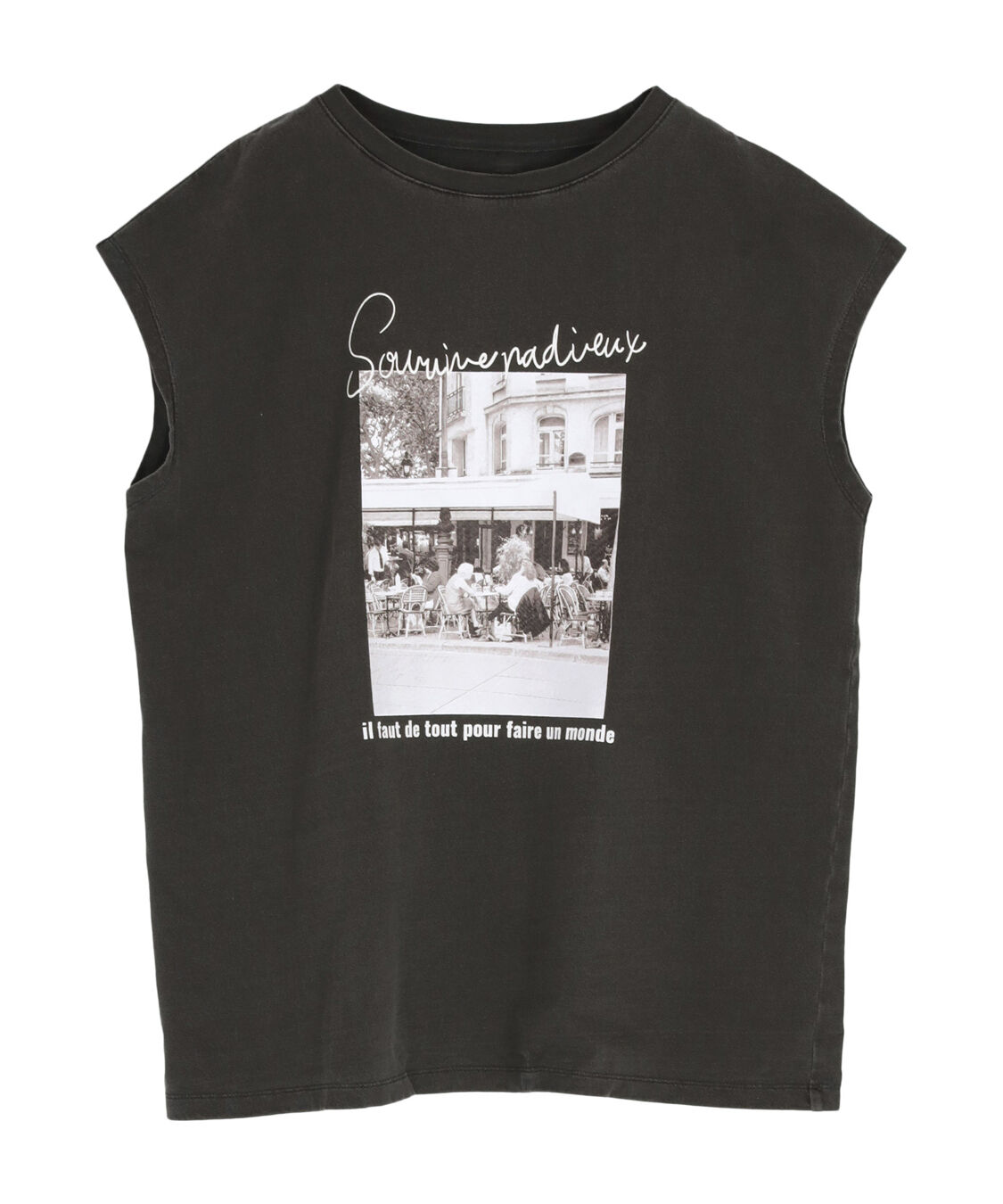 titivate「フレンチスリーブピグメントフォトプリントTシャツ」|Tシャツ・カットソー|