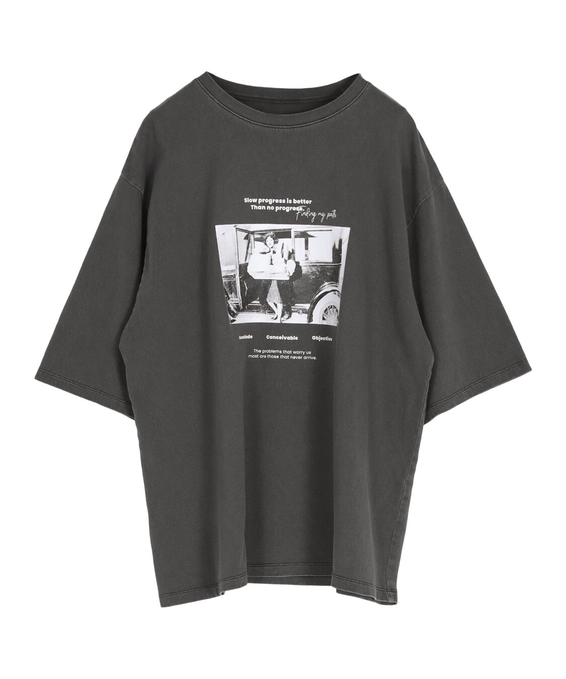 titivate「オーバーサイズピグメントフォトプリントTシャツ」|Tシャツ・カットソー|