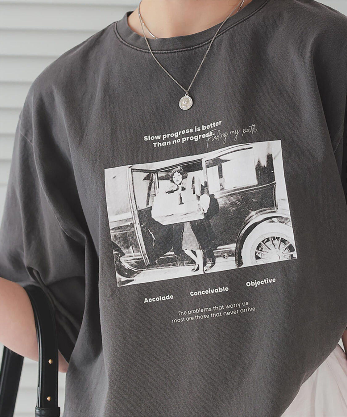 titivate「オーバーサイズピグメントフォトプリントTシャツ」|Tシャツ・カットソー|