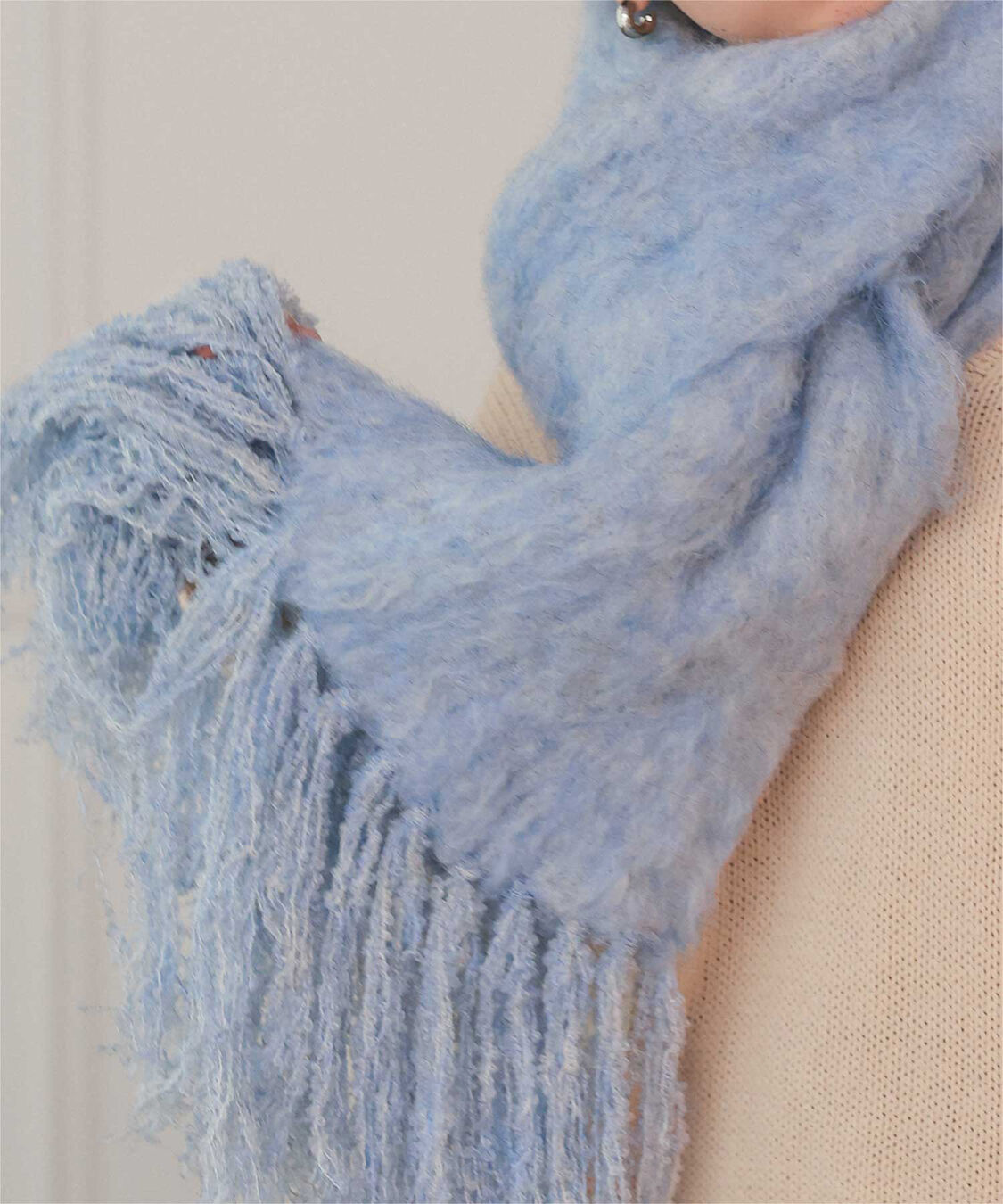 titivate「モヘアタッチボリュームマフラー」|マフラー|