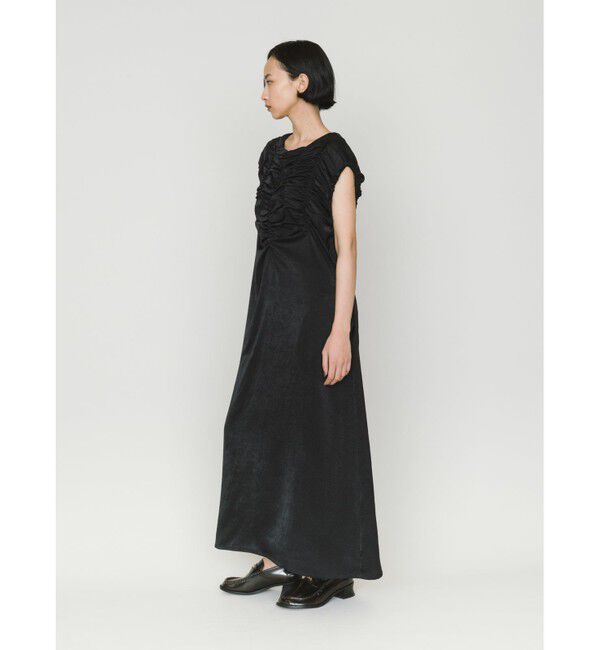 MIDIUMISOLID「MIDIUMISOLID for Ladies ランダムシャーリングワンピース」|ワンピース|