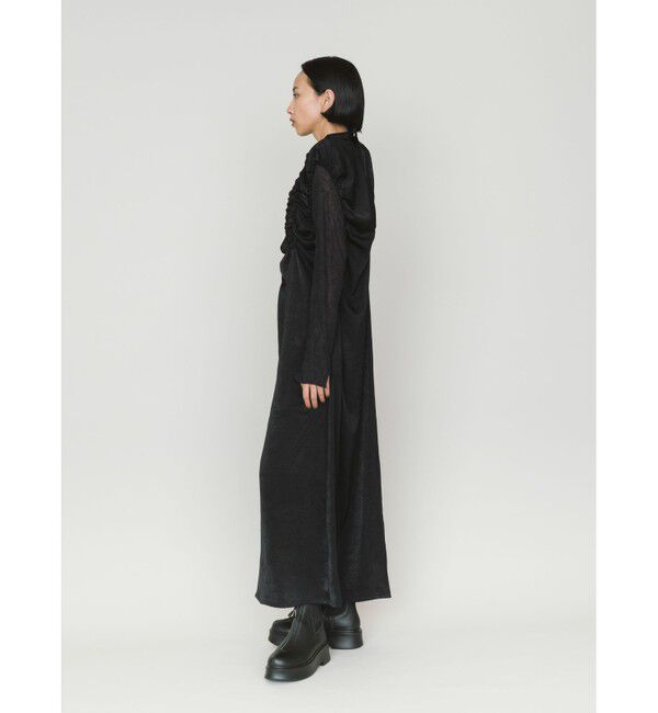 MIDIUMISOLID「MIDIUMISOLID for Ladies ランダムシャーリングワンピース」|ワンピース|