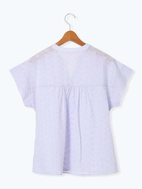 Lugnoncure「シフリー刺繍前開きブラウス」|シャツ・ブラウス|