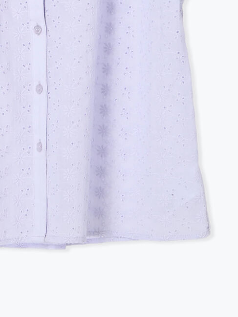 Lugnoncure「シフリー刺繍前開きブラウス」|シャツ・ブラウス|