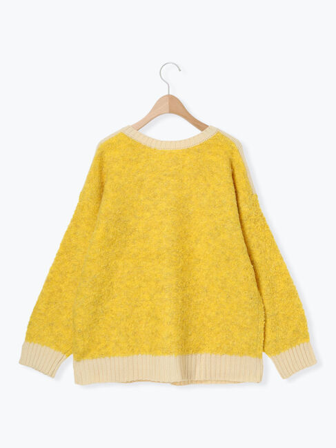 Samansa Mos2「ブークレバイカラー2WAYニット」|カーディガン|