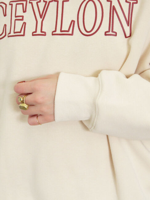 Samansa Mos2「裏ボアロゴプリントスウェット」|Tシャツ・カットソー|