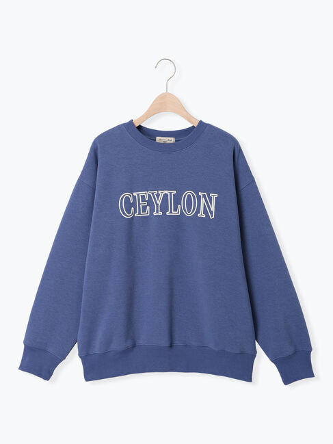 Samansa Mos2「裏ボアロゴプリントスウェット」|Tシャツ・カットソー|